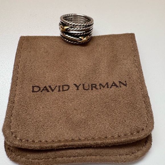 David Yurman Double X Crossover Ring - Size 6 - Picture 5 of 10
